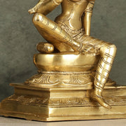 Brass Parvati Idol 9" - Budhshiv.com