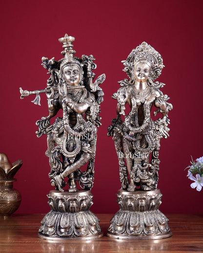 Brass Radha krishna idols 18 inch - Budhshiv.com