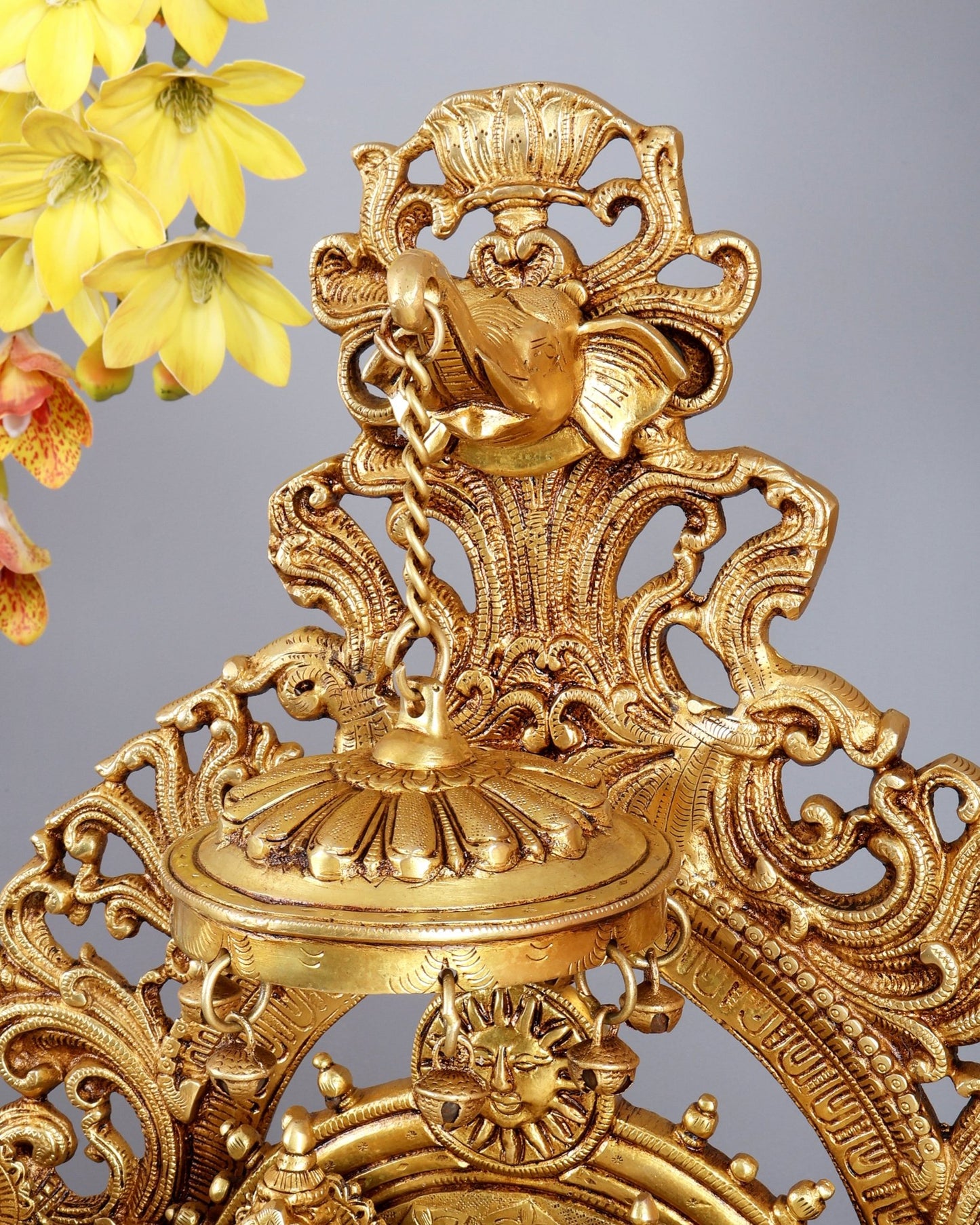 Brass Ram Darbar 23 inch (Ramapatabhishekam) - Budhshiv.com