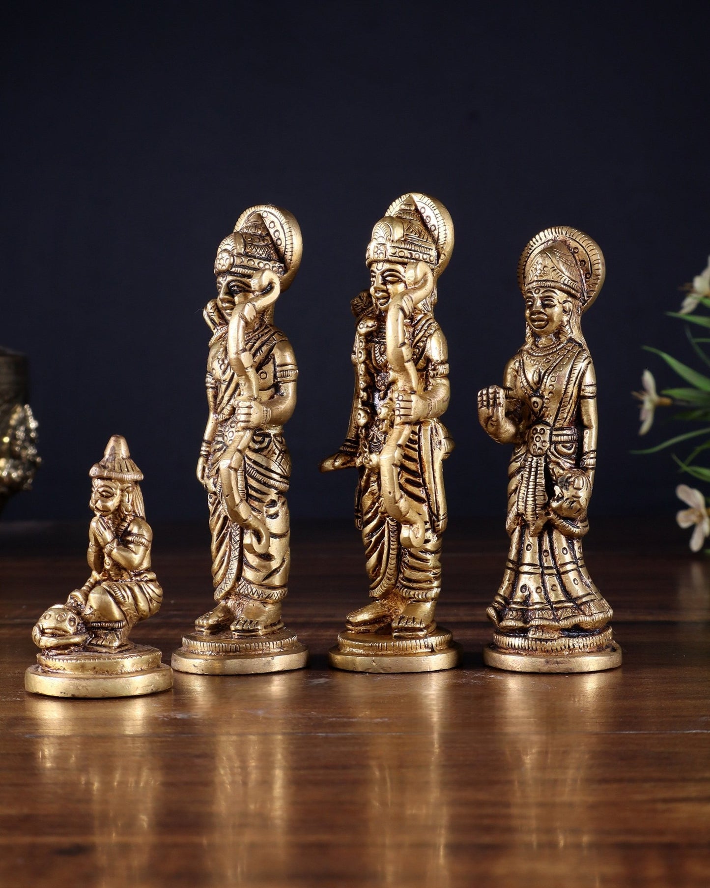 Brass Ram Darbar 4.5 inch small - Budhshiv.com