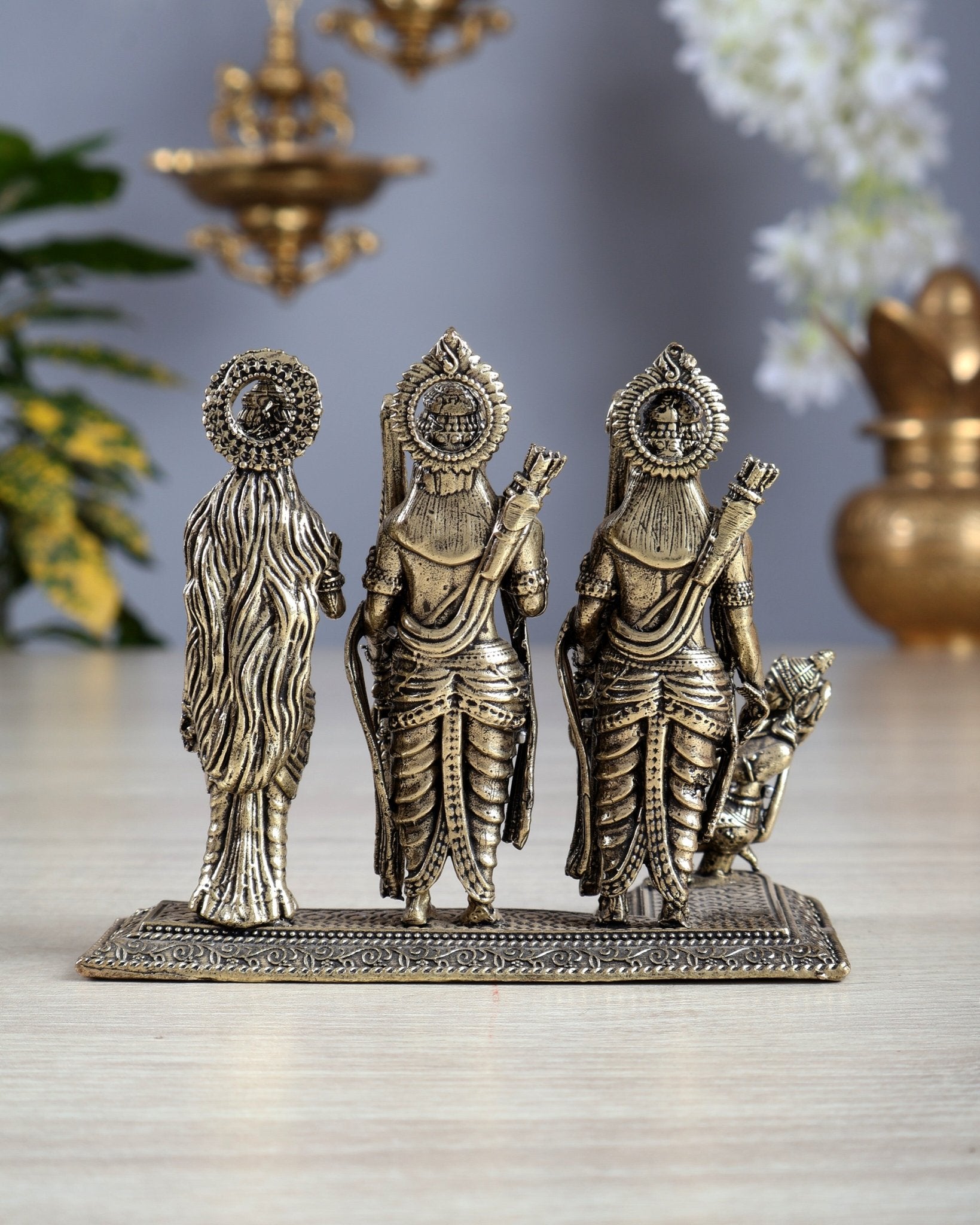 Brass Ram Darbar Idol - 3" superfine - Budhshiv.com
