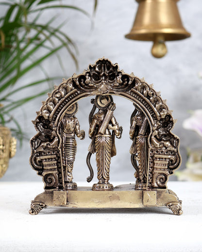 Brass Ram Darbar Idol 5 Inch | Superfine Handcrafted Statue – BudhShiv - Budhshiv.com