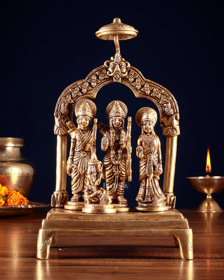Brass Ram Darbar Idol set 9.5" - Budhshiv.com