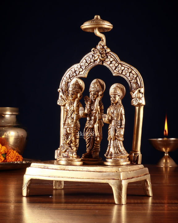 Brass Ram Darbar Idol set 9.5" - Budhshiv.com