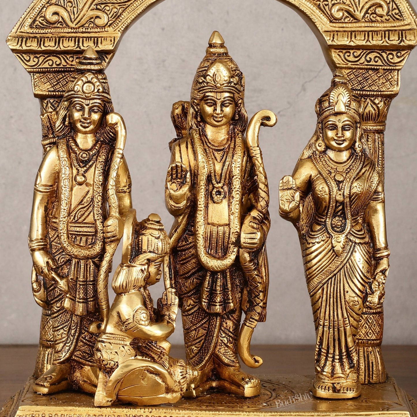 Brass Ram Darbar Statue 12 inch - Budhshiv.com