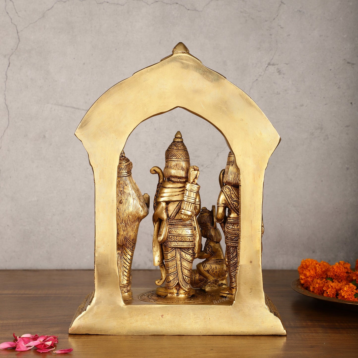 Brass Ram Darbar Statue 12 inch - Budhshiv.com
