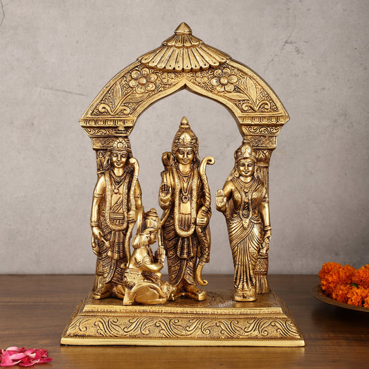 Brass Ram Darbar Statue 12 inch - Budhshiv.com