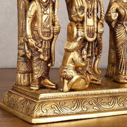 Brass Ram Darbar Statue 12 inch - Budhshiv.com