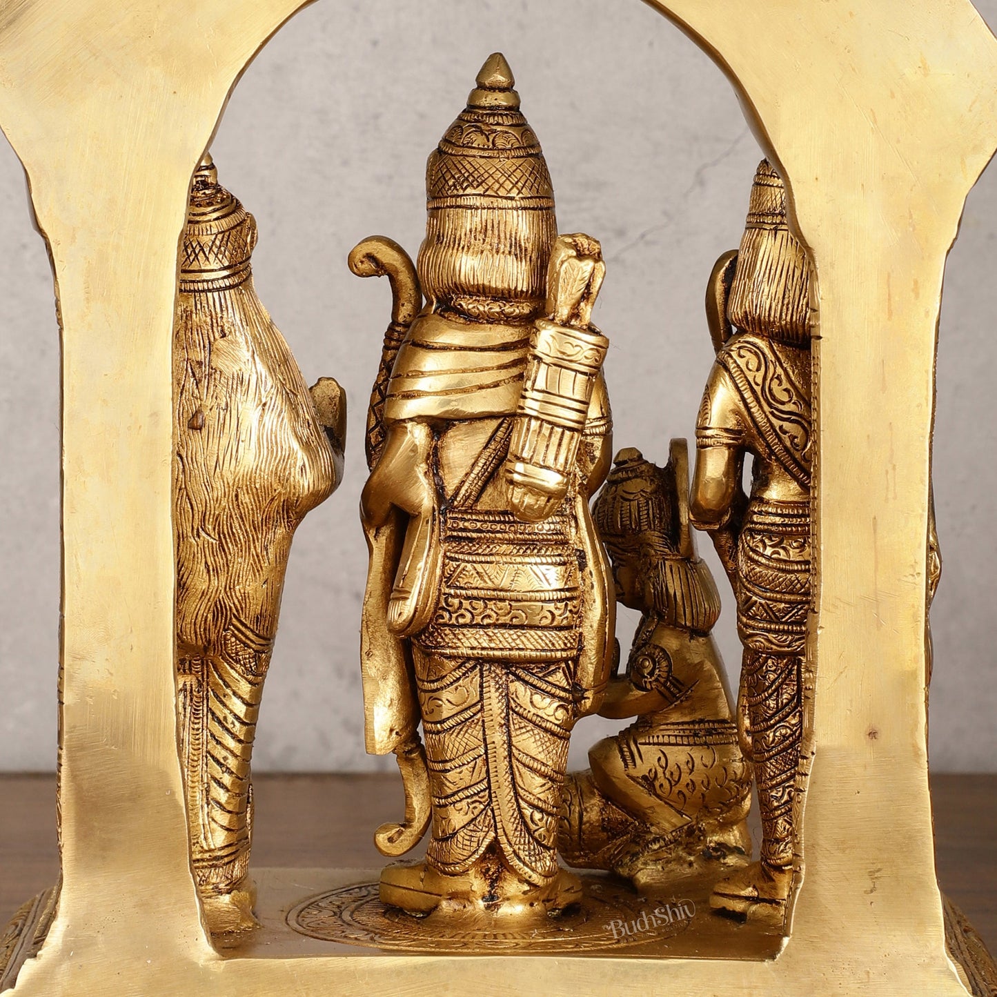 Brass Ram Darbar Statue 12 inch - Budhshiv.com