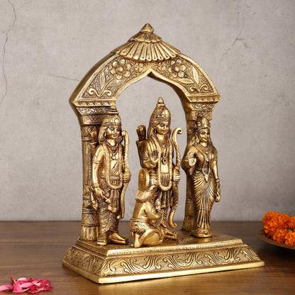Brass Ram Darbar Statue 12 inch - Budhshiv.com