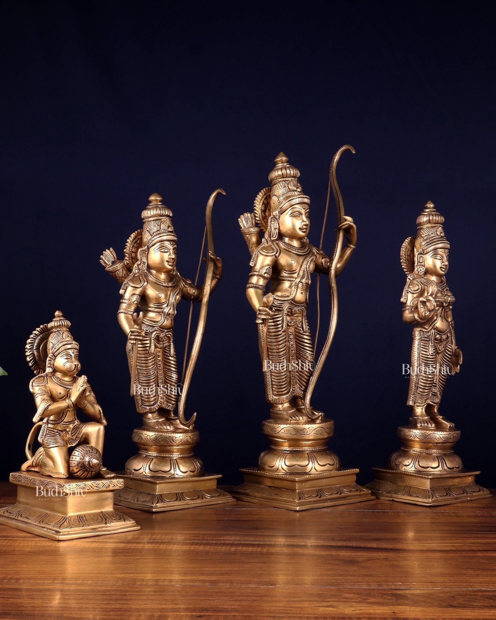 Brass Ram darbar Statues 18 inch sharp details - Budhshiv.com