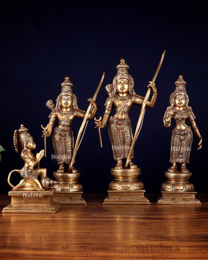 Brass Ram darbar Statues 18 inch sharp details - Budhshiv.com