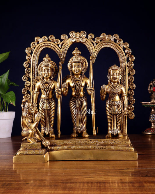 Brass Rama Darbar Idol - 12 inch - Budhshiv.com