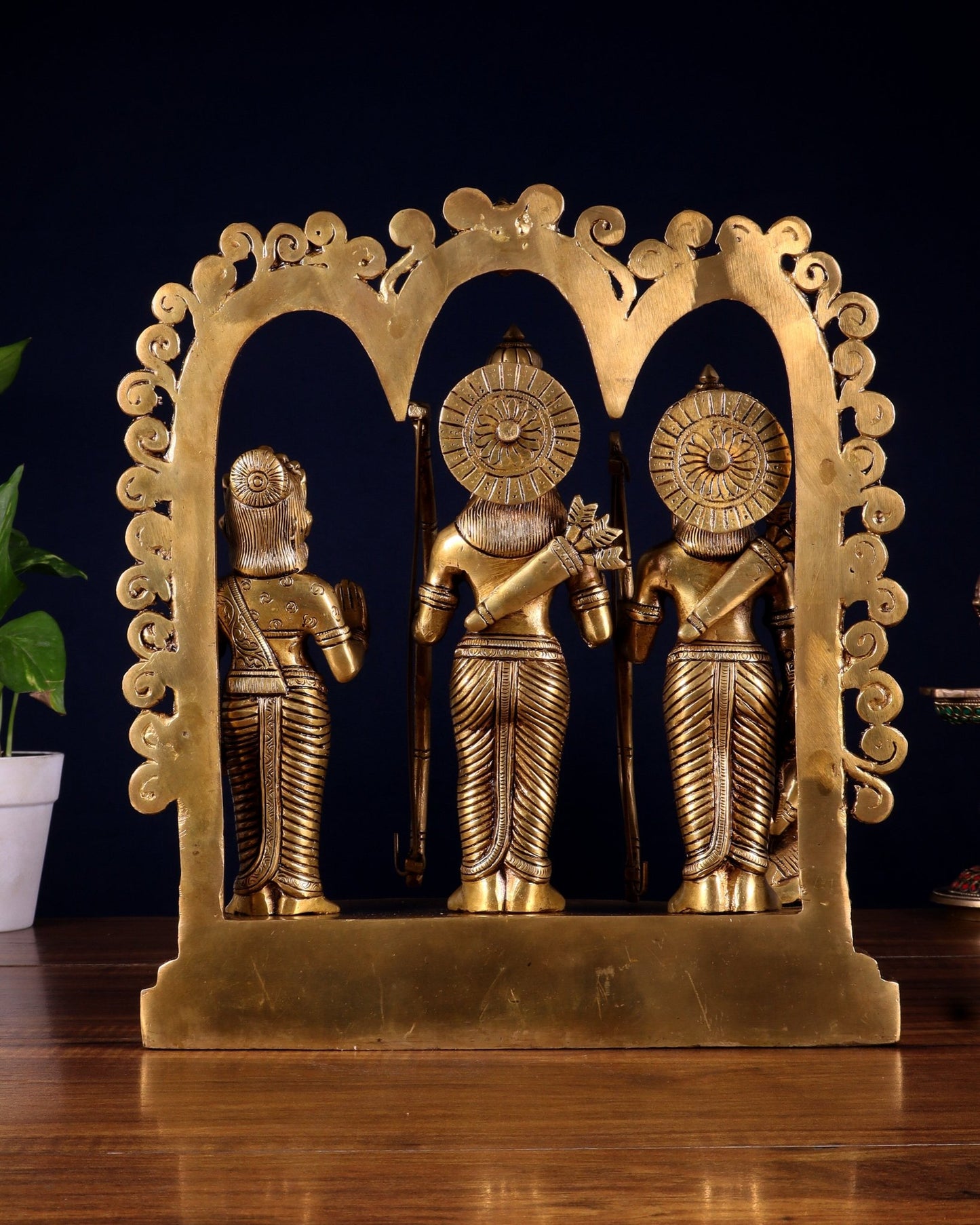Brass Rama Darbar Idol - 12 inch - Budhshiv.com