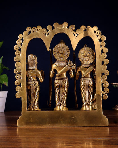 Brass Rama Darbar Idol - 12 inch - Budhshiv.com