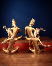 Brass Set of 4 Tansen Musicians – 18 Inch - Budhshiv.com