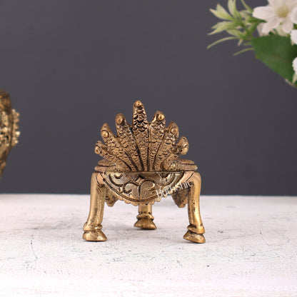 Brass Shankh Stand – Decorative Holder to Place Brass Conch (4 Inches) - Budhshiv.com
