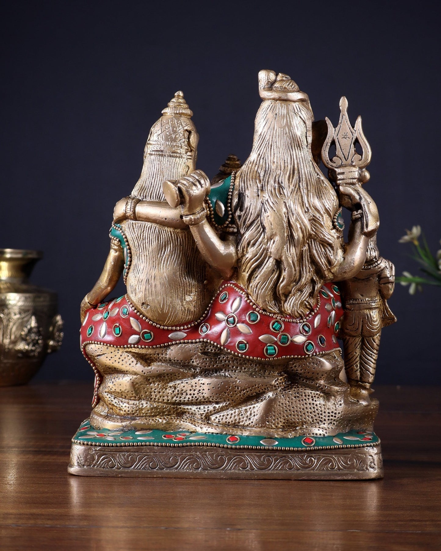 Brass Shiv Parivar idol | 8" Height - Budhshiv.com