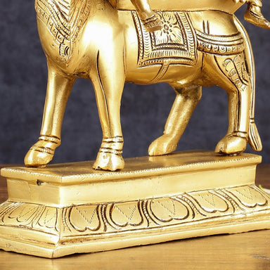 Jade Koe standbeeld Shiva Nandi standbeeld Edelsteen dieren - België