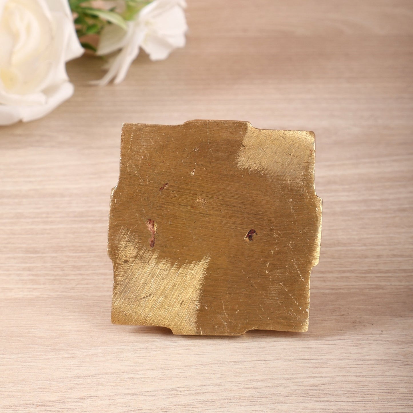 Brass Shri Yantra Meru | Small Shree Yantra 2.3 Inch - Budhshiv.com