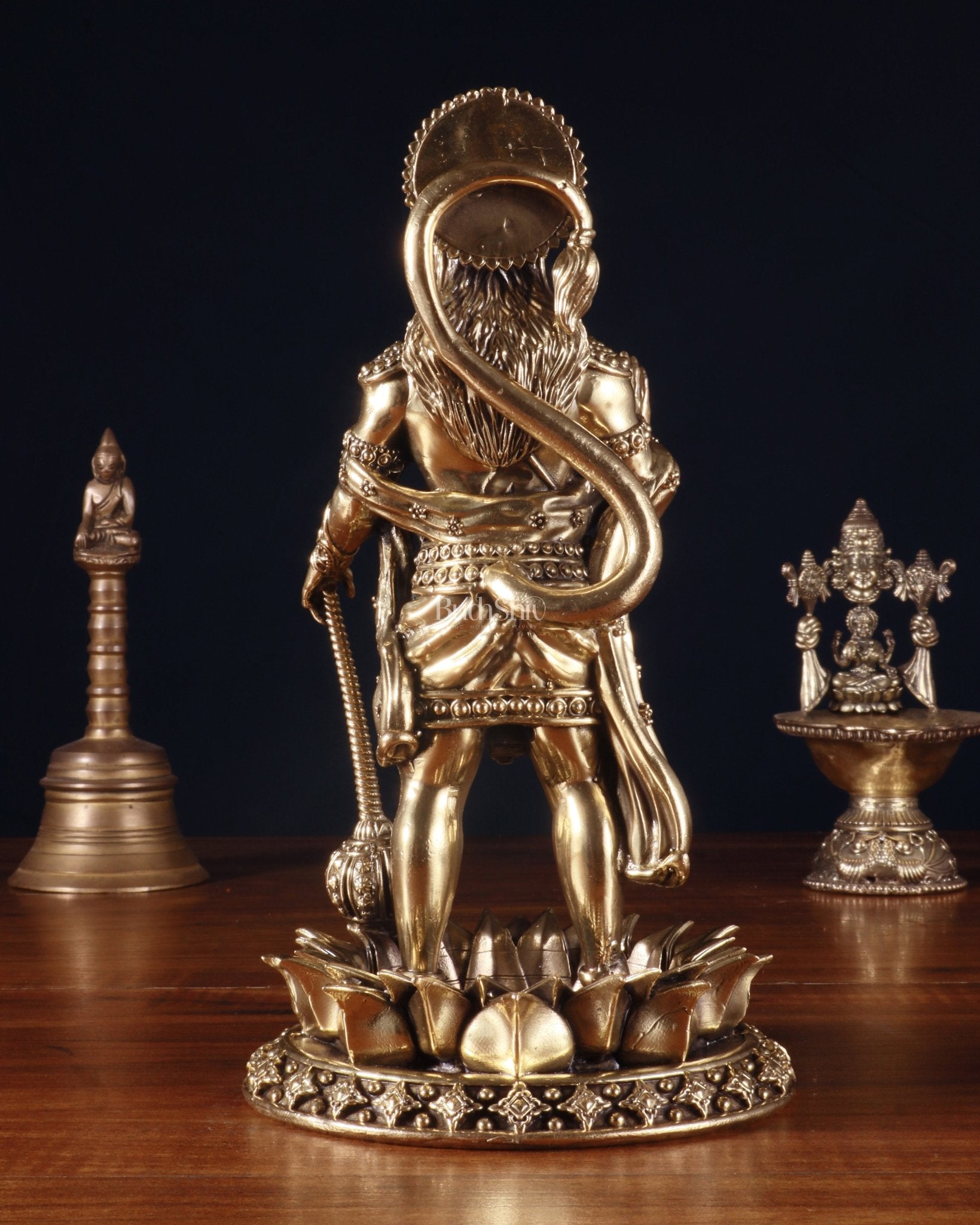 Brass Standing Hanuman Idol – Superfine Carvings - Budhshiv.com