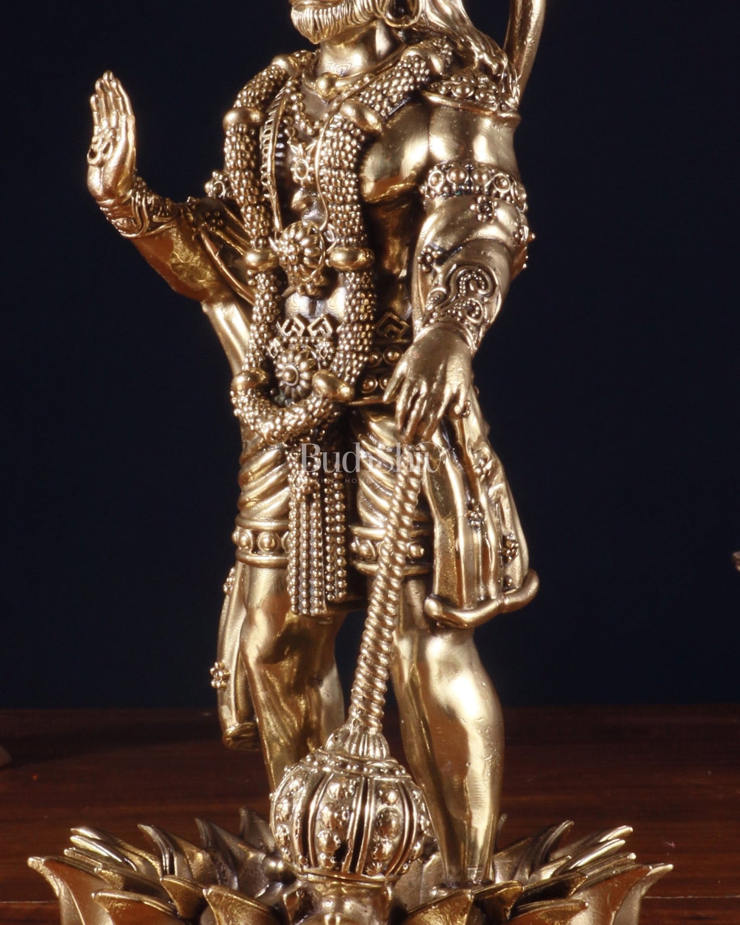 Brass Standing Hanuman Idol – Superfine Carvings - Budhshiv.com