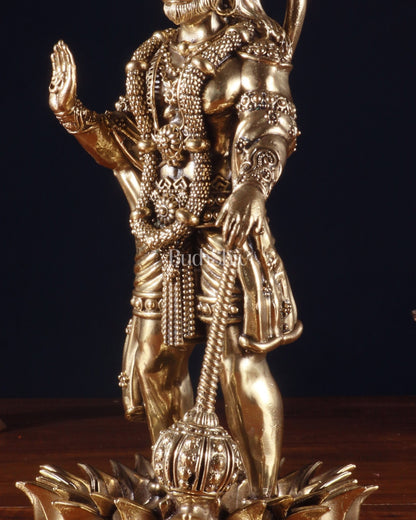 Brass Standing Hanuman Idol – Superfine Carvings - Budhshiv.com