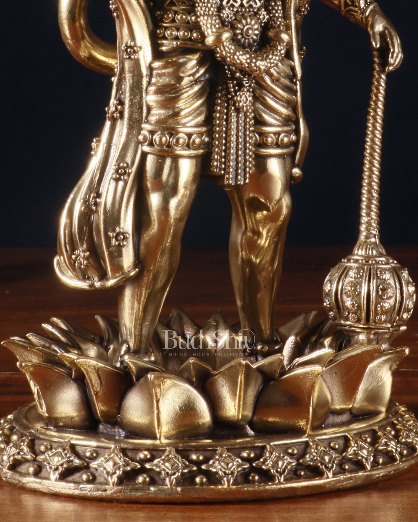 Brass Standing Hanuman Idol – Superfine Carvings - Budhshiv.com