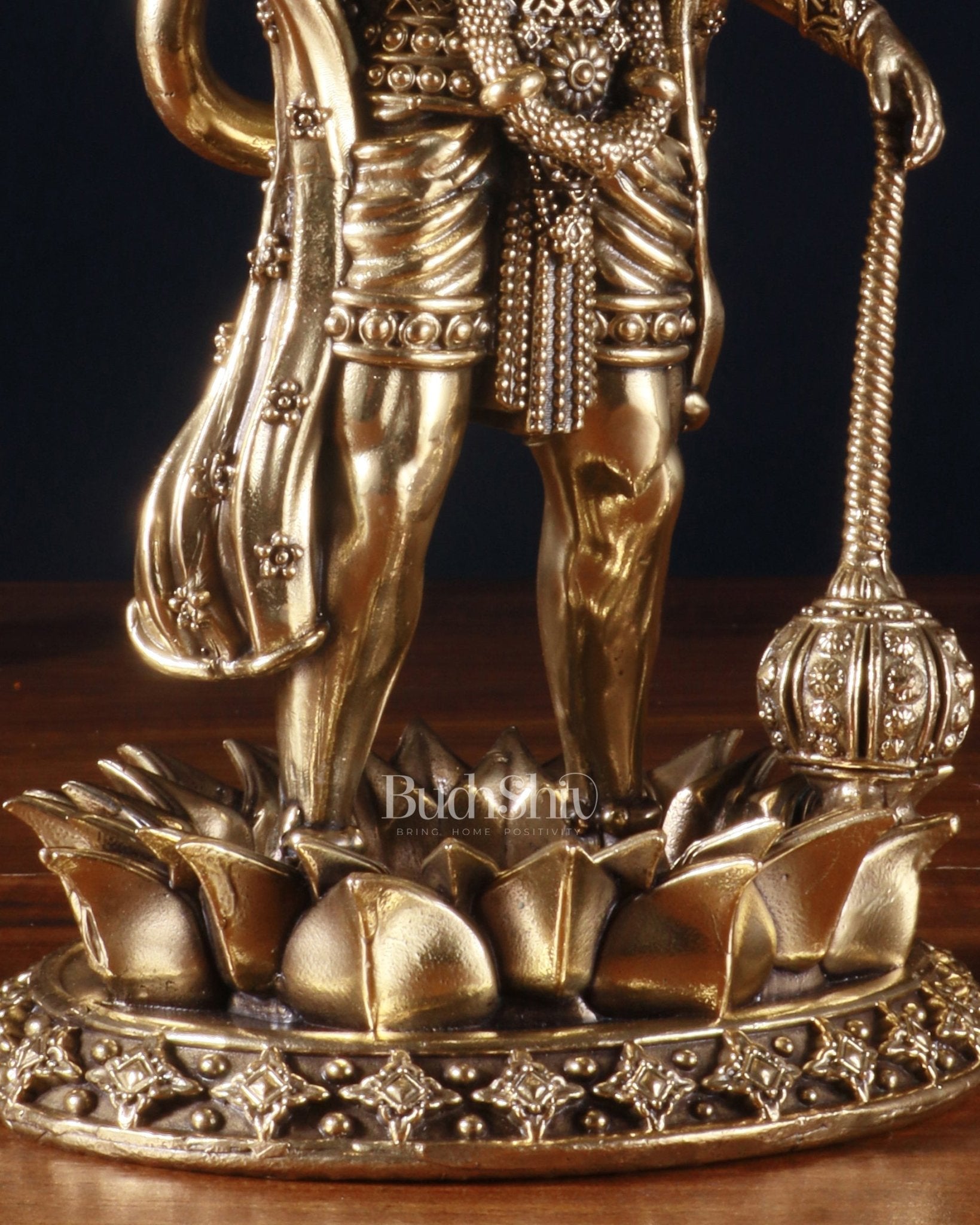 Brass Standing Hanuman Idol – Superfine Carvings - Budhshiv.com