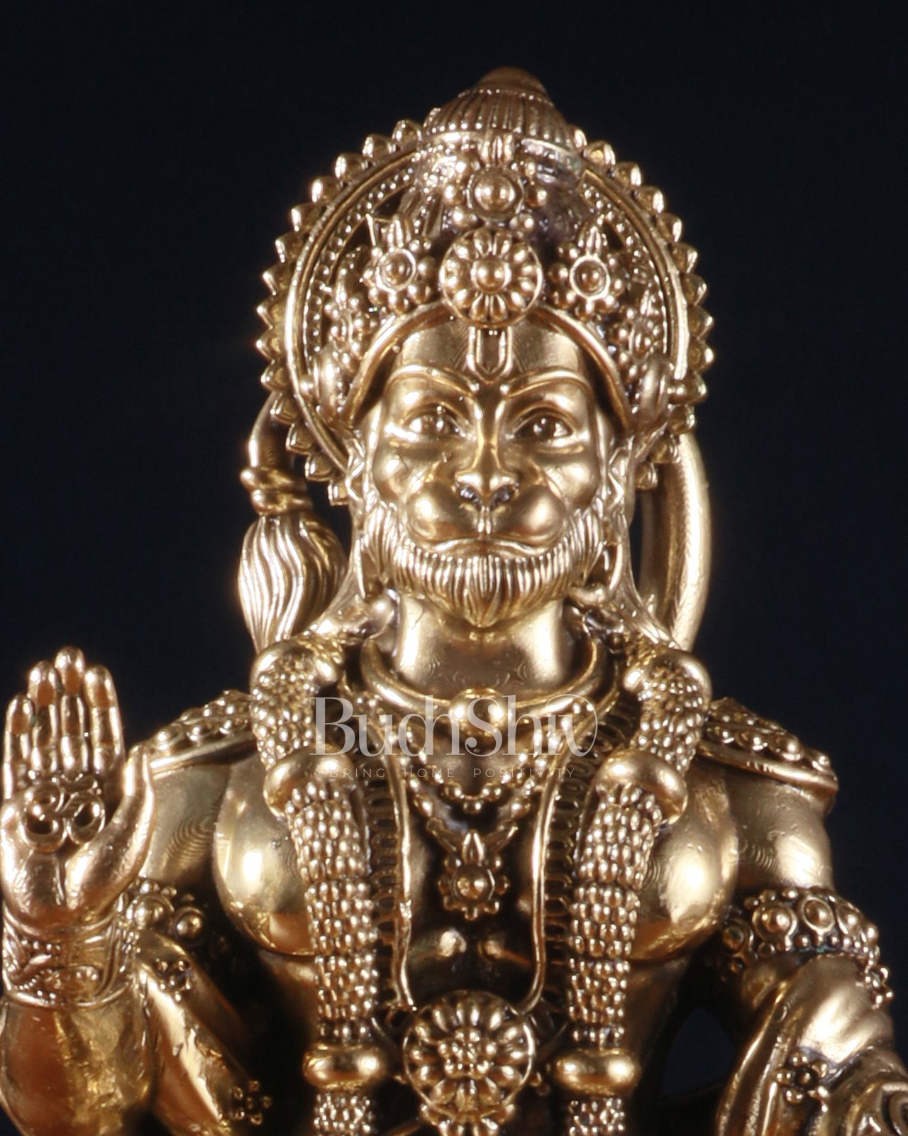 Brass Standing Hanuman Idol – Superfine Carvings - Budhshiv.com