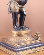 Brass standing Lord Ganesha Statue - 20 Inch - Budhshiv.com