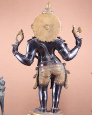 Brass standing Lord Ganesha Statue - 20 Inch - Budhshiv.com