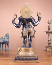 Brass standing Lord Ganesha Statue - 20 Inch - Budhshiv.com