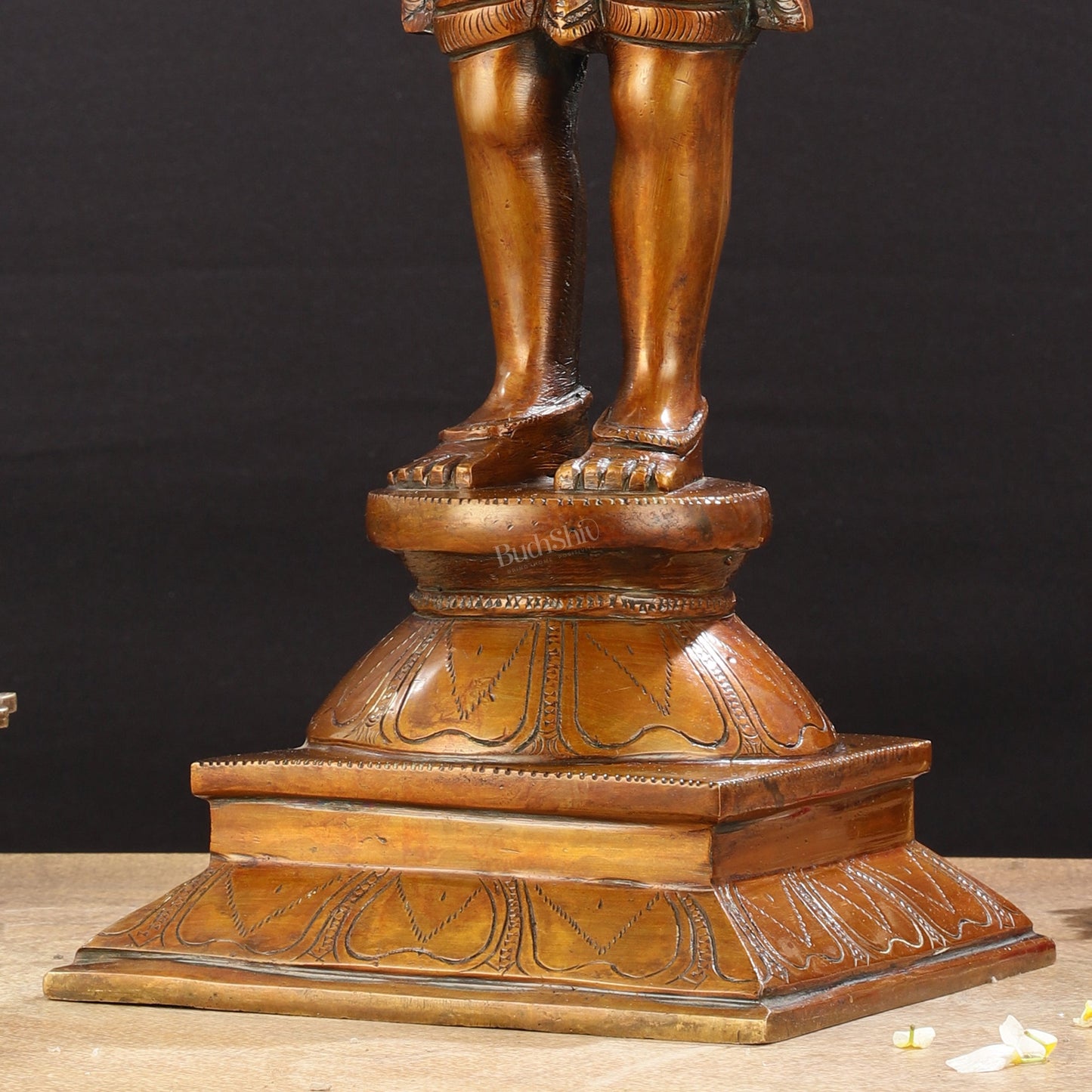 Brass Standing Shiva Pashupatinath Statue 18 inch - Budhshiv.com
