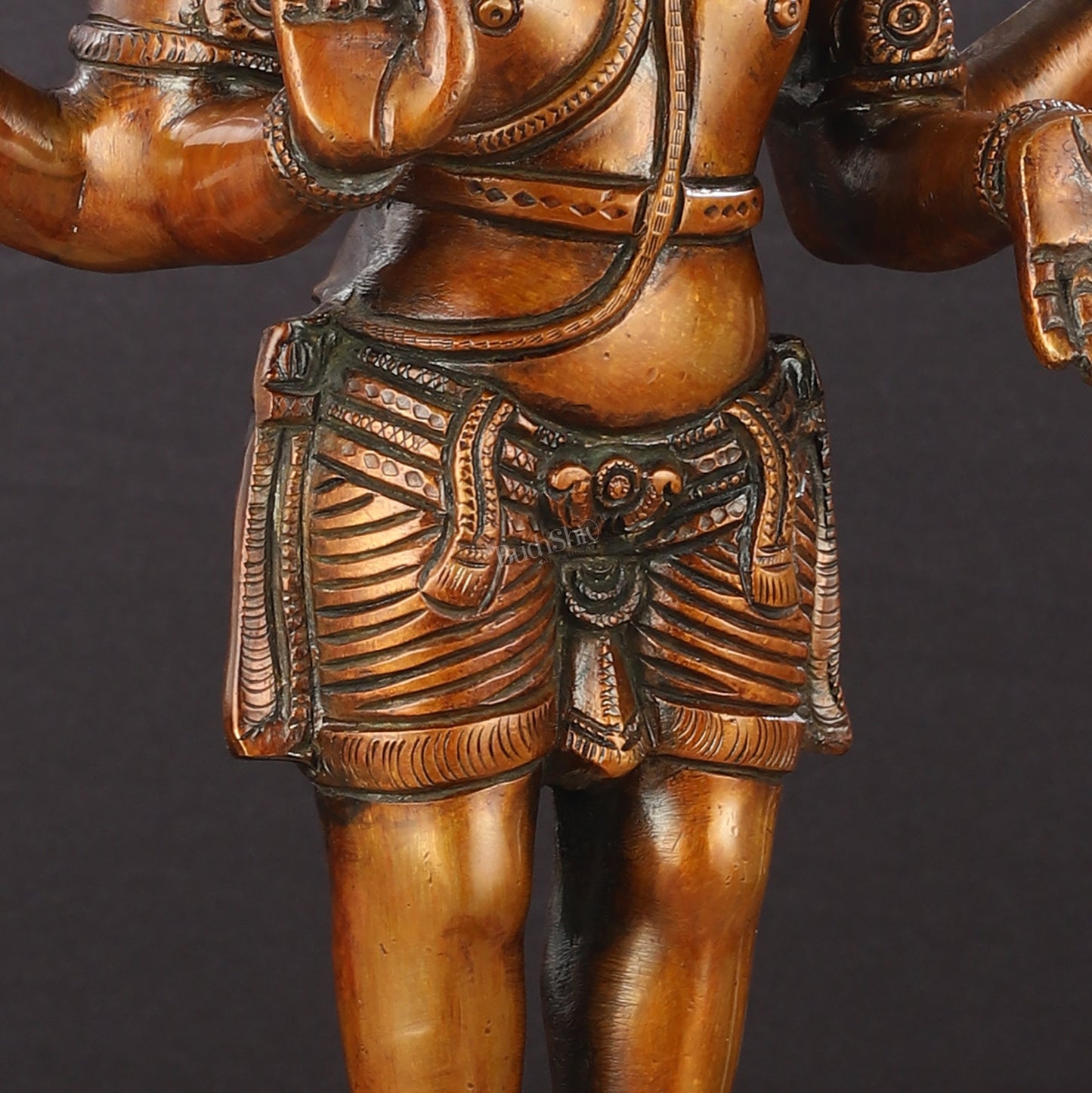 Brass Standing Shiva Pashupatinath Statue 18 inch - Budhshiv.com