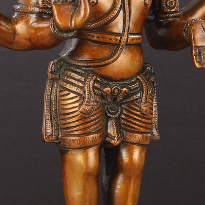 Brass Standing Shiva Pashupatinath Statue 18 inch - Budhshiv.com