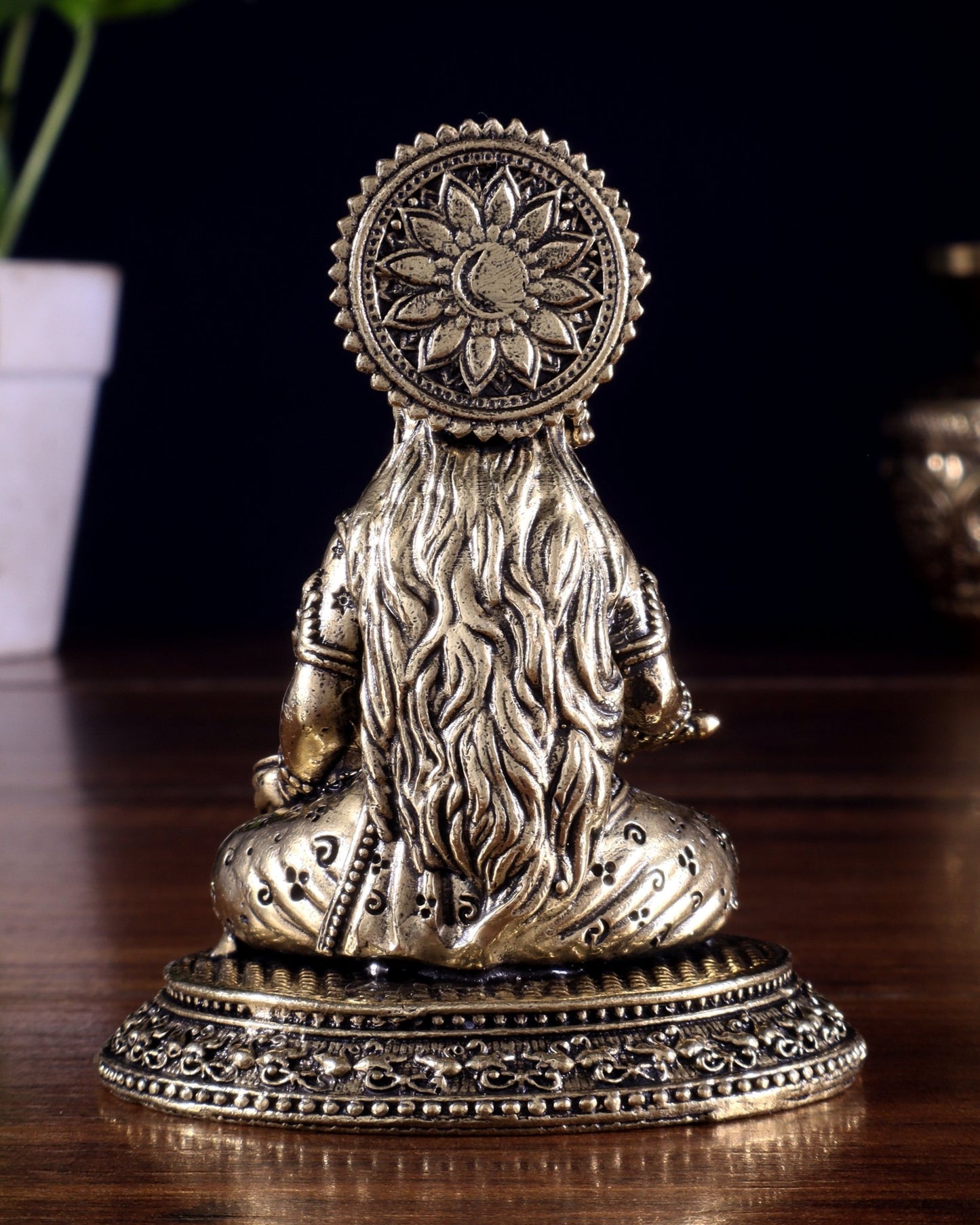 Brass Superfine Annapurna Devi Idol – 3.5 Inch - Budhshiv.com
