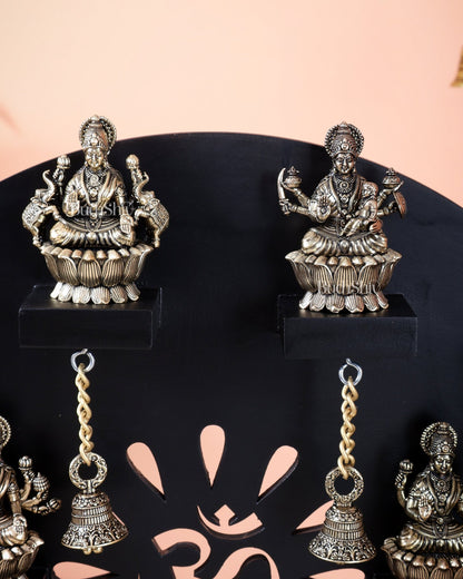 Brass Superfine Ashtalakshmi Set with Mahalakshmi Idol on MDF Frame (15 Inch) - Budhshiv.com
