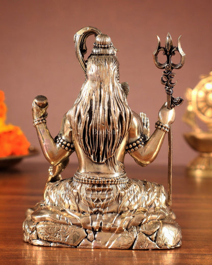Brass Superfine Blessing Lord Shiva Idol – Crafted with Perfection - Budhshiv.com