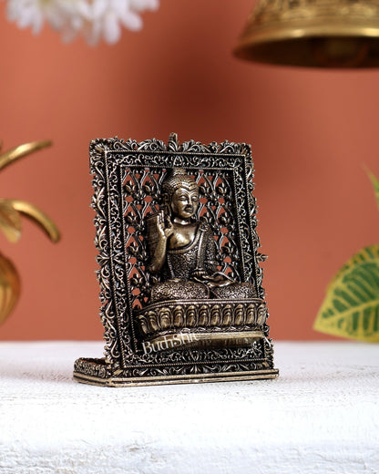 Brass Superfine Buddha Car Dashboard Idol – Peaceful Divine Miniature (3 Inches) - Budhshiv.com