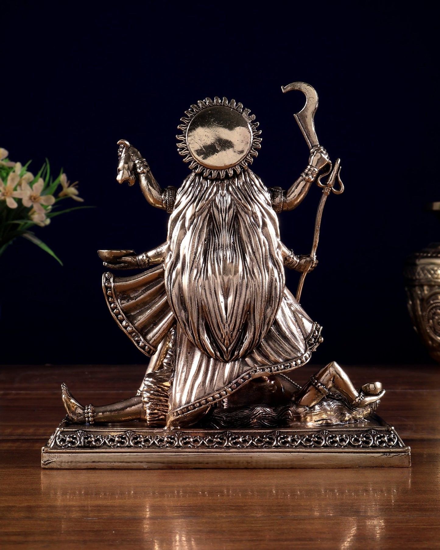 Brass Superfine Goddess Kali Statue | Divine Energy & Protection 5 inch - Budhshiv.com