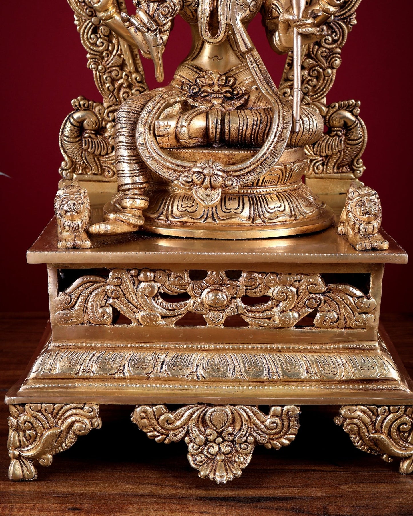 Brass Superfine Goddess Lalitha Devi (Rajarajeshwari / Kamakshi Amman) Idol 20 inch - Budhshiv.com