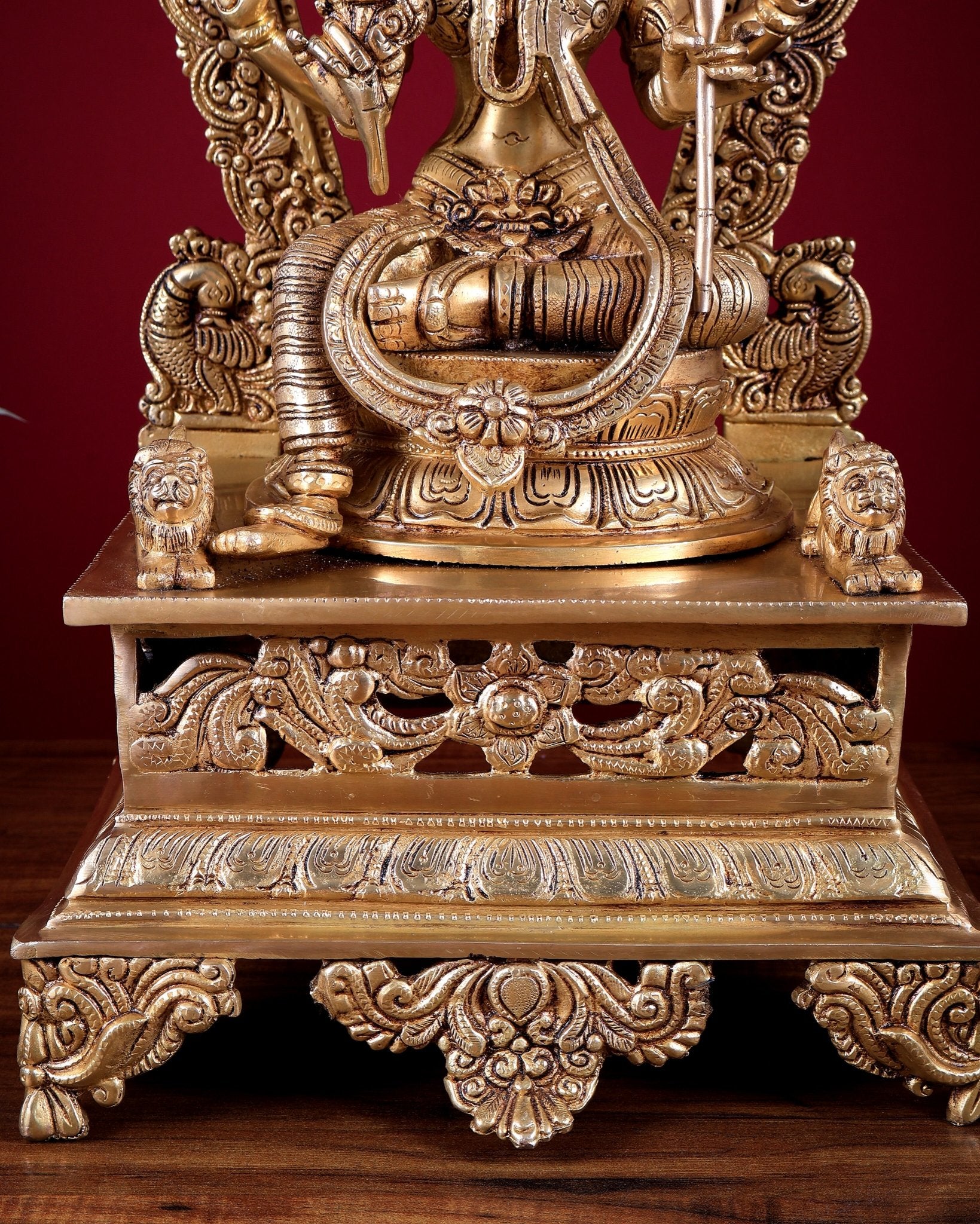 Brass Superfine Goddess Lalitha Devi (Rajarajeshwari / Kamakshi Amman) Idol 20 inch - Budhshiv.com