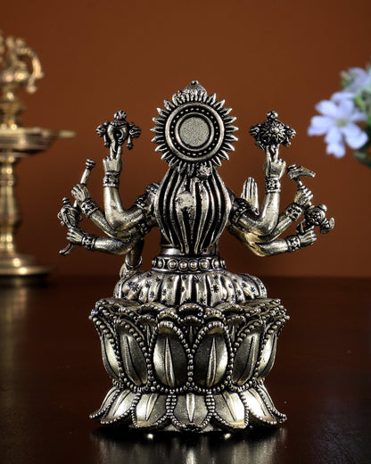 Brass Superfine Goddess Varahi on Lotus Idol – Sacred Shakti 4 inch - Budhshiv.com