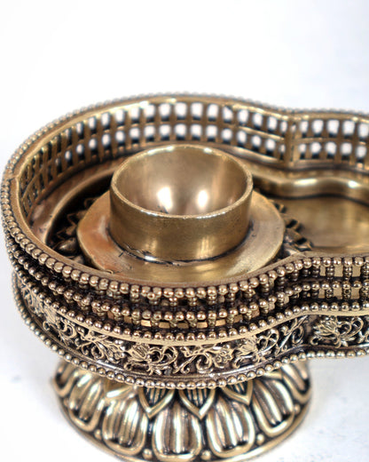 Brass Superfine Jaldhari for Shiv Lingam – Traditional Abhishek Stand 4" - Budhshiv.com