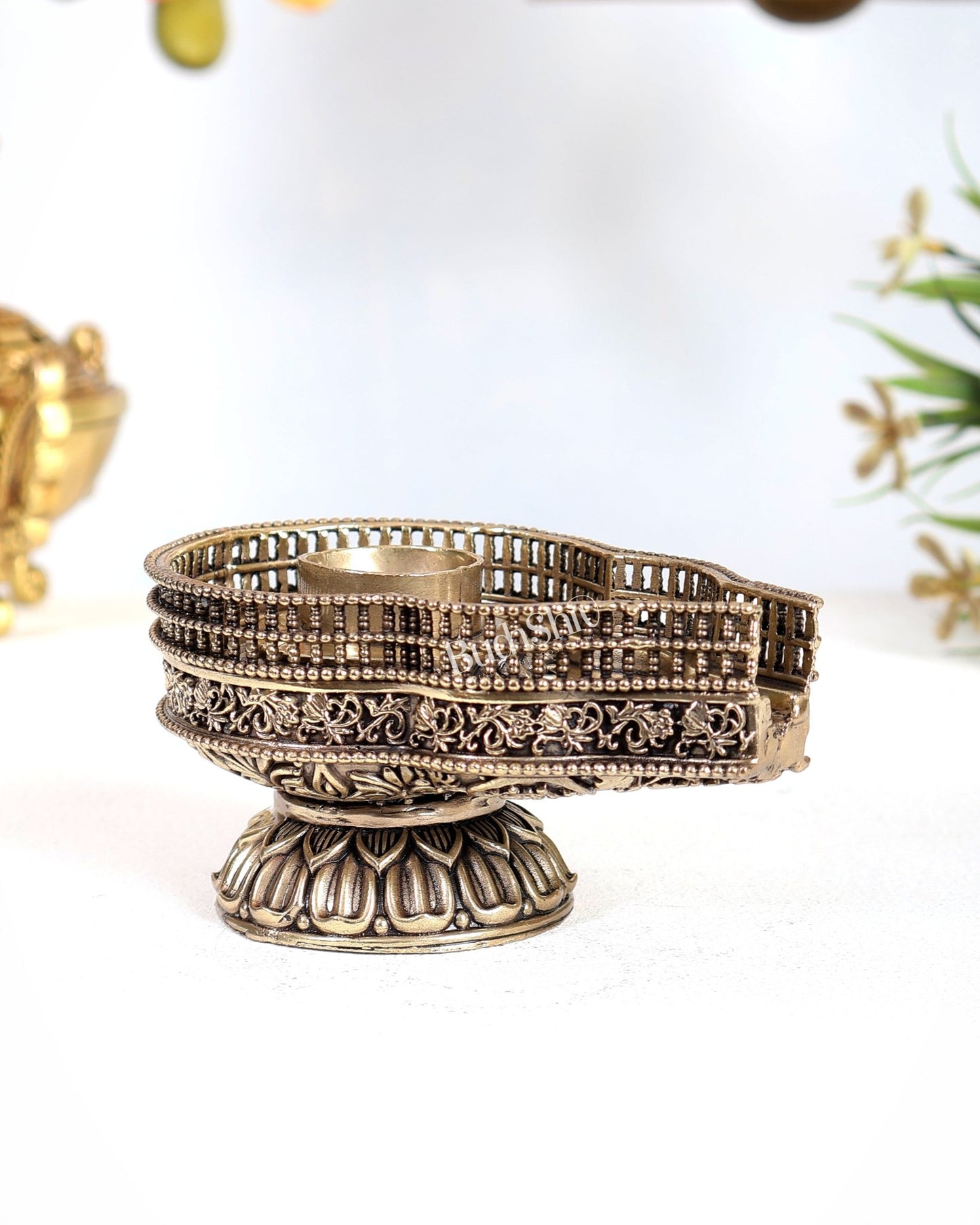 Brass Superfine Jaldhari for Shiv Lingam – Traditional Abhishek Stand 4" - Budhshiv.com
