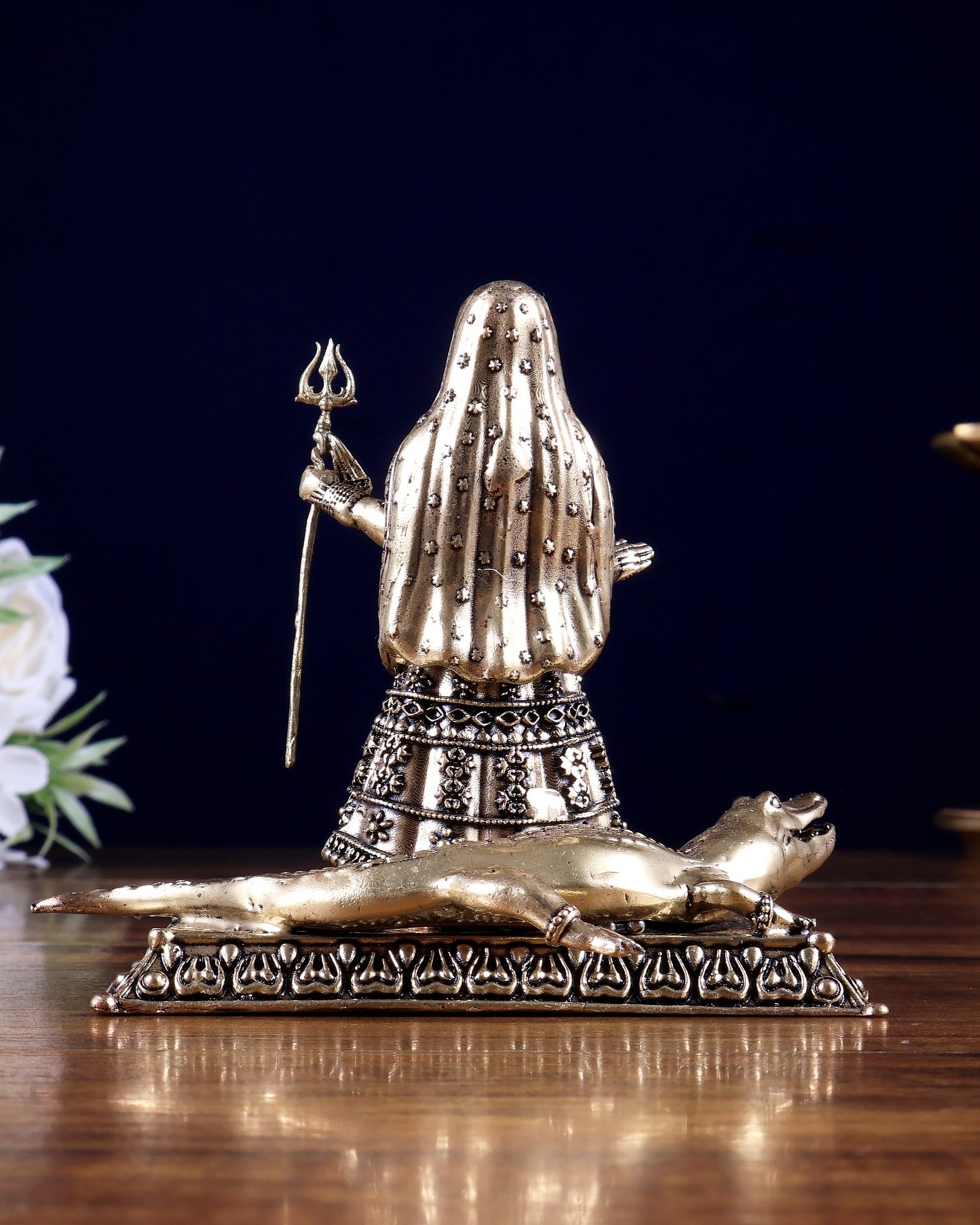 Brass Superfine Khodiyar Maa Idol – Sacred Hindu Goddess Murti for Home Temple - Budhshiv.com
