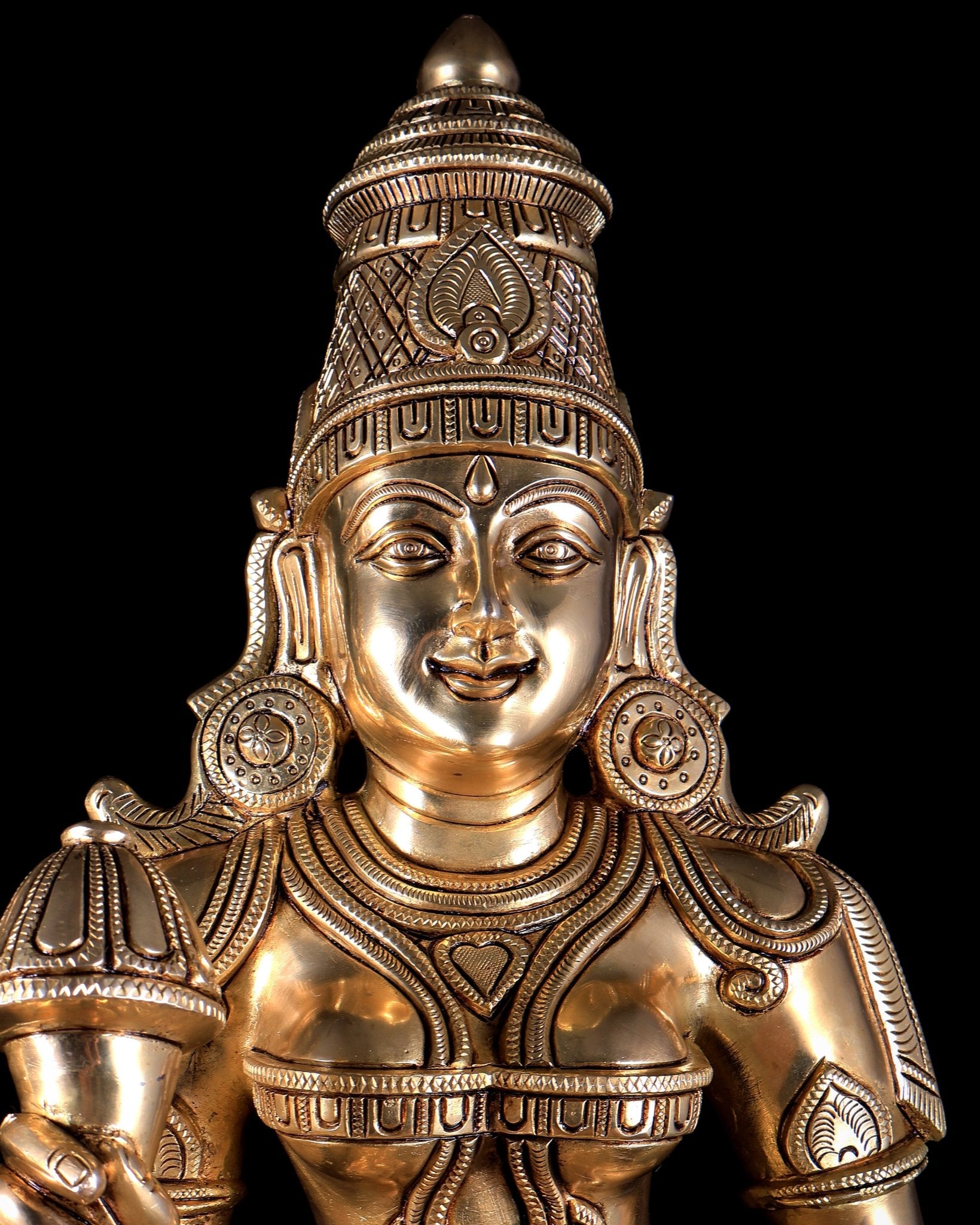 Brass Superfine Large Shiva Parvati Standing Kalyana Murti – Divine Wedding Form 32 inch - Budhshiv.com
