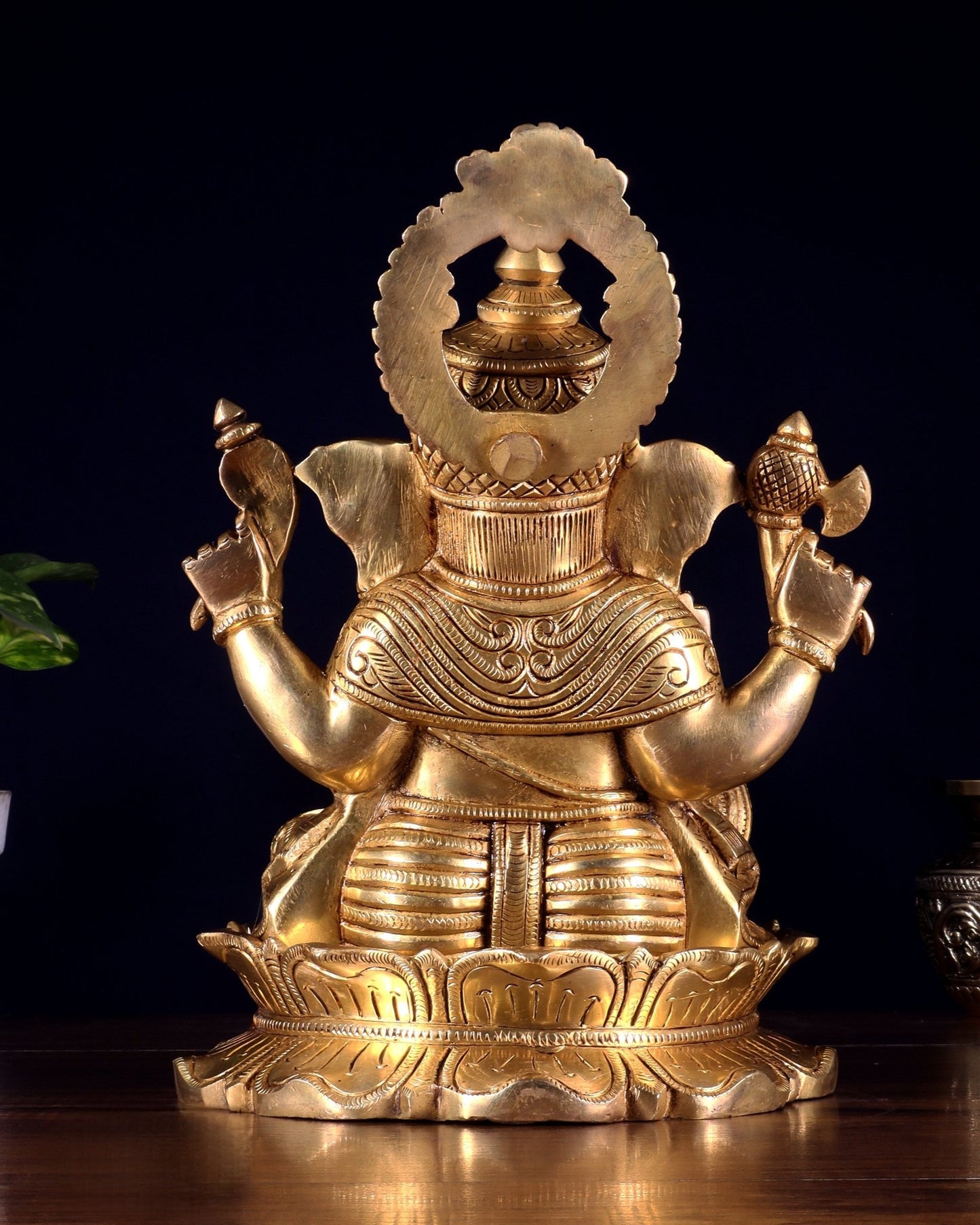 Brass Superfine Lord Ganesha Idol 10 inch - Budhshiv.com