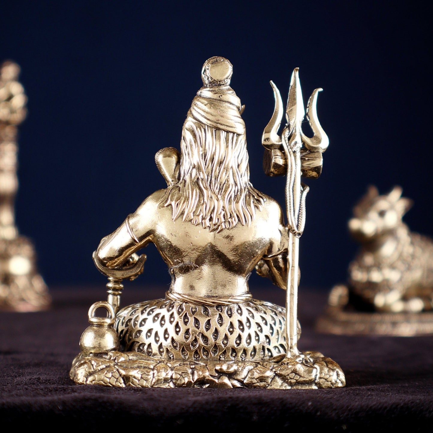 Brass Superfine Lord Shiva Aashirwaad Mudra Idol – Intricately Crafted 4 inch - Budhshiv.com